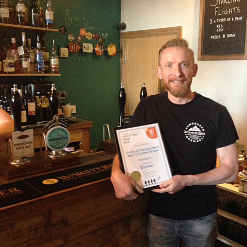 starling beer and coffee house owner with award